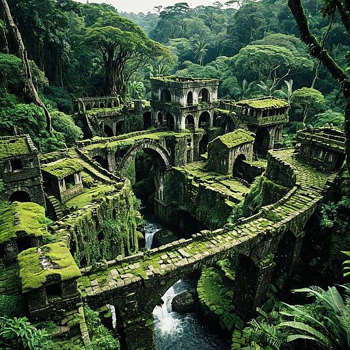 Aerial Fantasy: Jungle Ruins Village