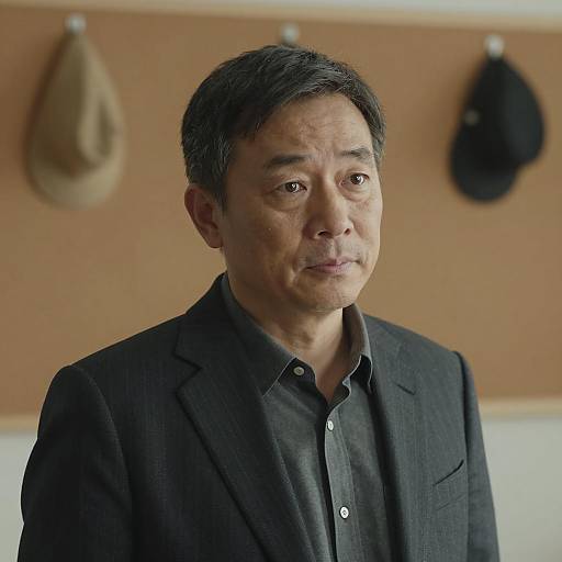 Middle-Aged Man in Warm Lighting