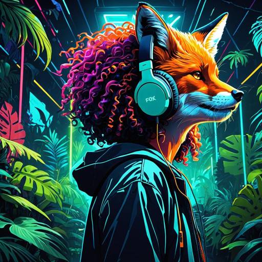 Vibrant Voidpunk Jungle Nightclub Scene