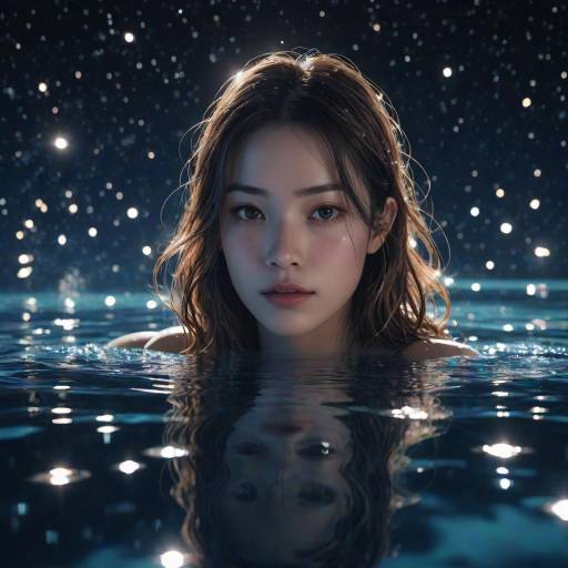 Adventurous Woman by Starry Pool