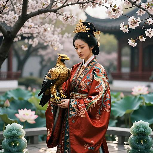 Ming Dynasty Empress in Imperial Garden