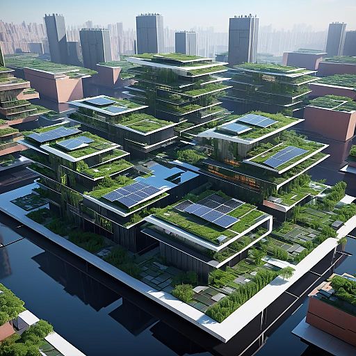 Futuristic Eco-Friendly Tech Hub Design Futuristic Eco-Friendly Tech Hub Design
