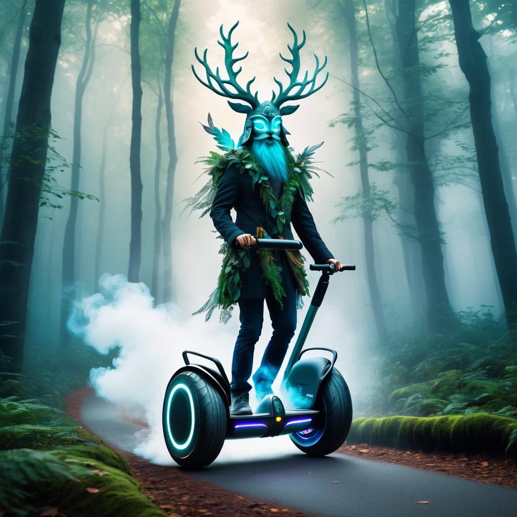 Ethereal Spirit on a Magical Segway