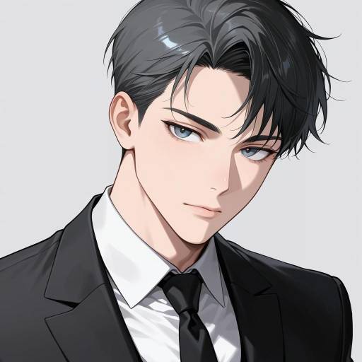 Vigorous Male in Formal Attire Portrait Vigorous Male in Formal Attire Portrait