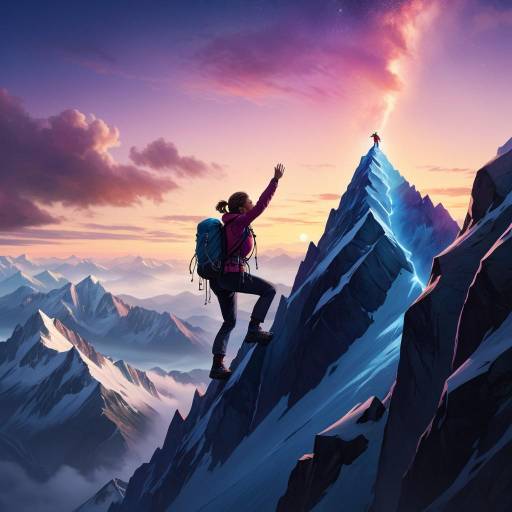 Ethereal Climb: Strength in Twilight