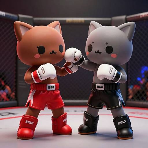 Kawaii Style MMA Fight Moment