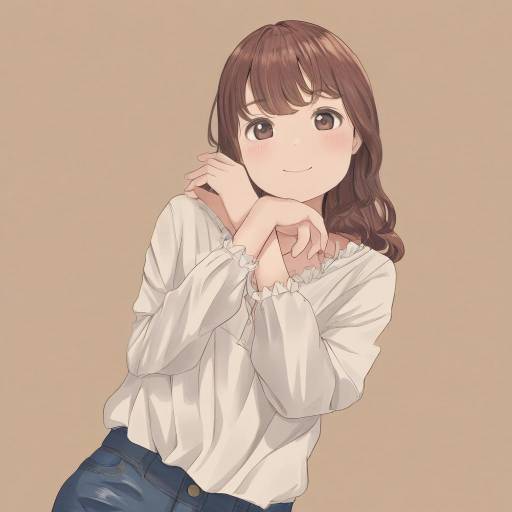 Thoughtful Young Woman in Relaxed Pose