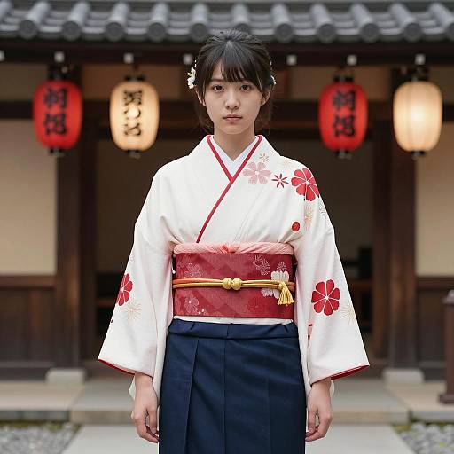 Traditional Yae Miko Costume in Japan