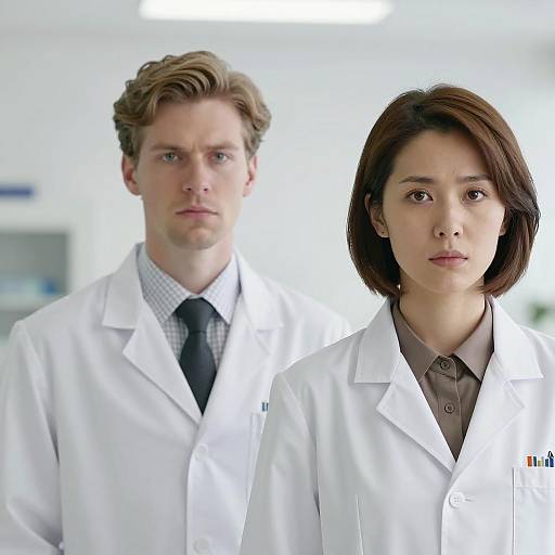 Serious Scientists in Lab Coats