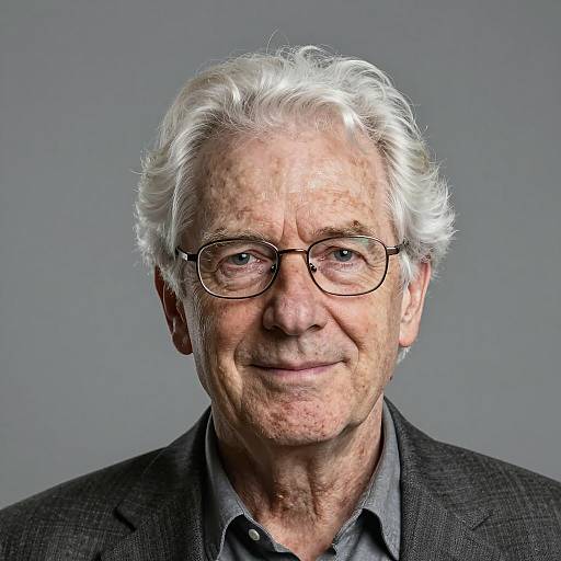 Portrait of Older White Man with Glasses