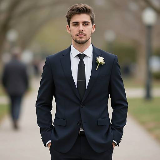 Realistic Formal Suit Portrait Man