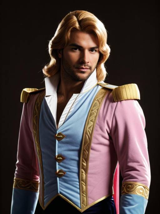 Man in Prince Adam Costume Portrait