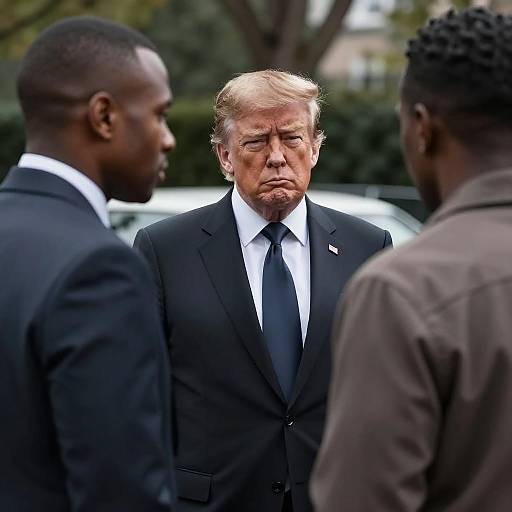 Intense Outdoor Portrait of Three Men