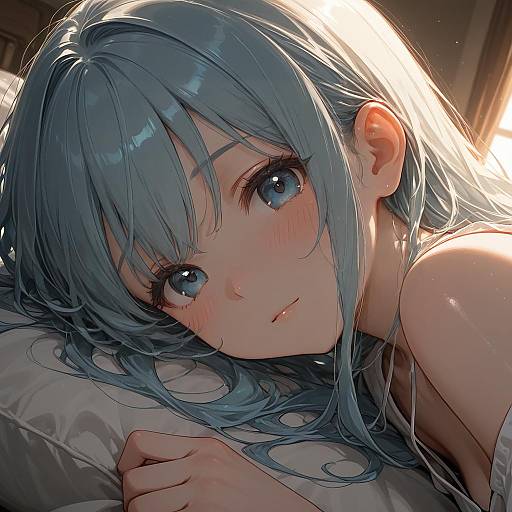 Smiling Girl in Arabic Courtyard