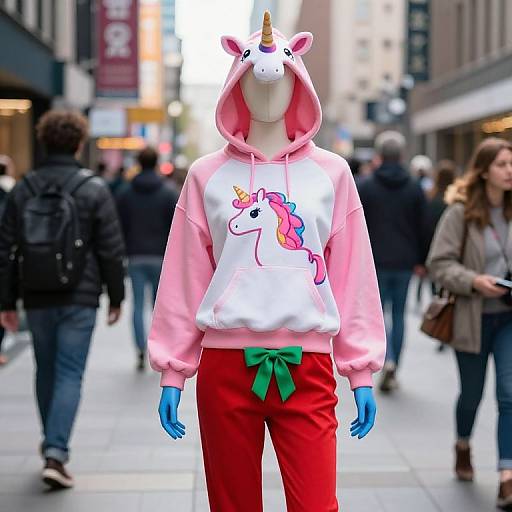 Urban Mannequin in Unicorn Hoodie