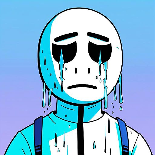 Glitch Art Sad Wojak Meme Redesign