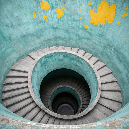 Endless Spiral Concrete Staircase