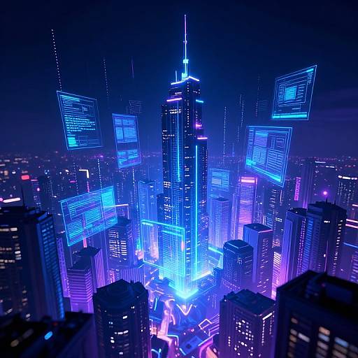 Zaphn in Neon Cyberpunk City