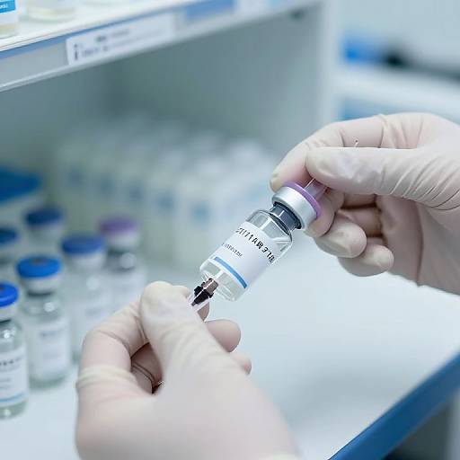 Chemotherapy Drug Preparation Close-Up