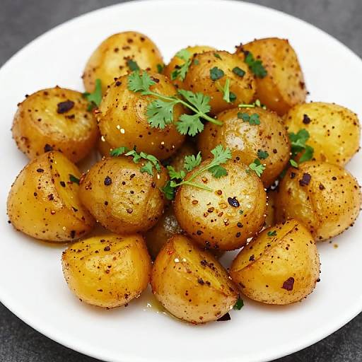 Golden Spiced Dhaniya Wale Aloo