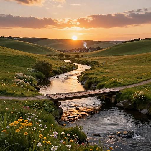 Phandelver River Sunset Landscape