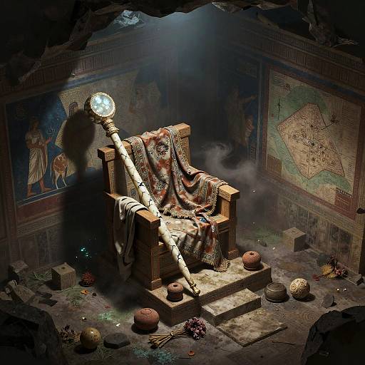 Ancient Persian Temple Throne Room