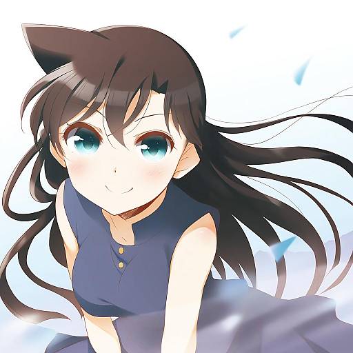 Illustration of Mouri ran, meitantei conan in the style of Yume no owari