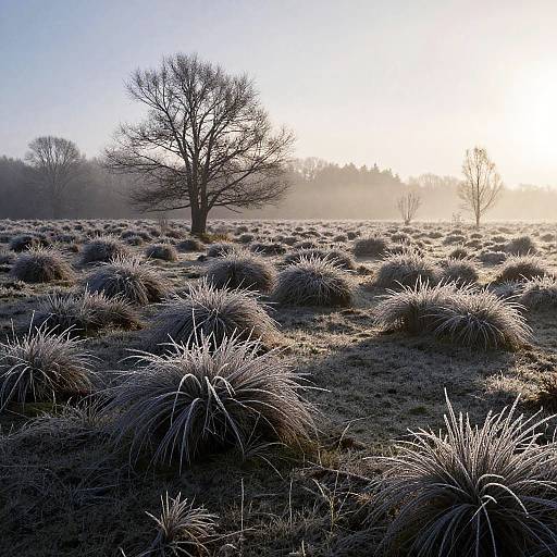 Frosted Moor with Dramatic Light