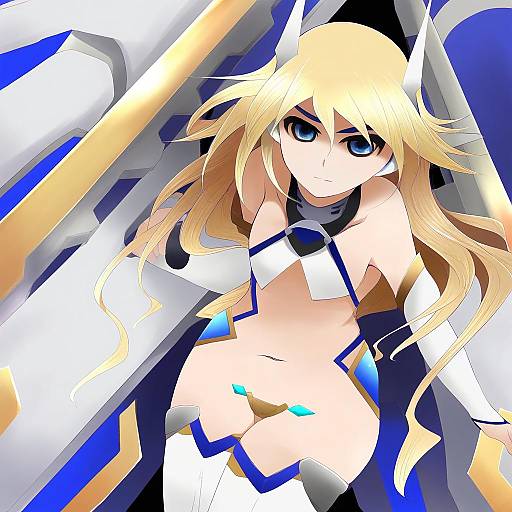 Illustration of Mu-12, blazblue in the style of Arano oki