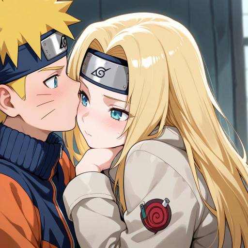 Blonde Girl in Jacket with Naruto Inspiration