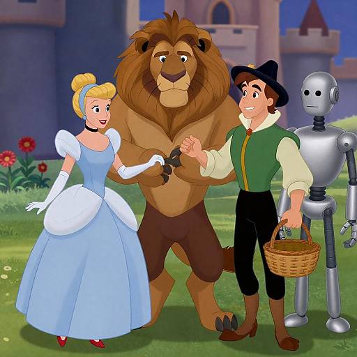 Whimsical Beauty and the Beast Encounter