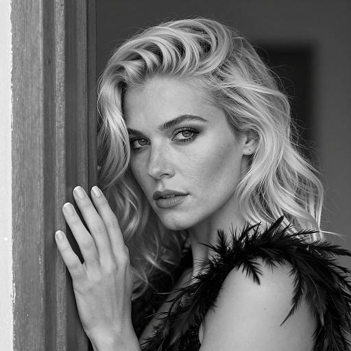 Intense Gaze: A Monochrome Portrait