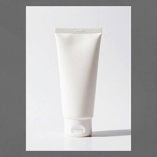 Minimalist White Lotion Tube Photo