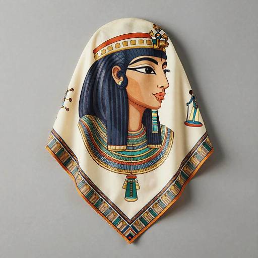 Dorothea Lange Egyptian Motif Headscarf