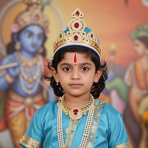 Child Sree Krishna Jayanthi Portrait