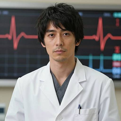 Realistic Japanese Doctor Portrait