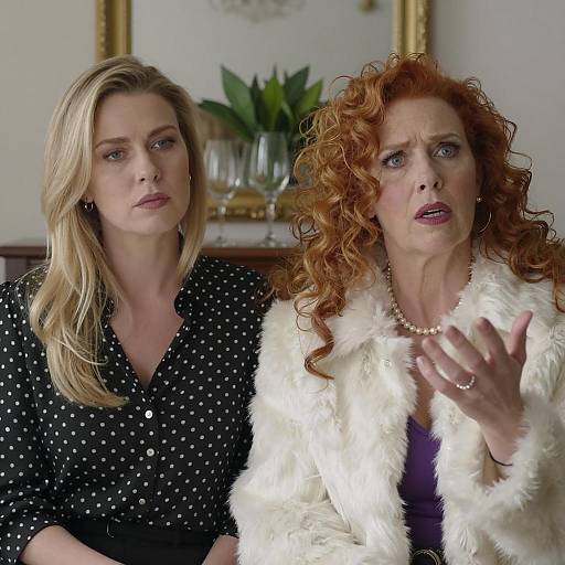 Intimate Indoor Portrait of Two Women