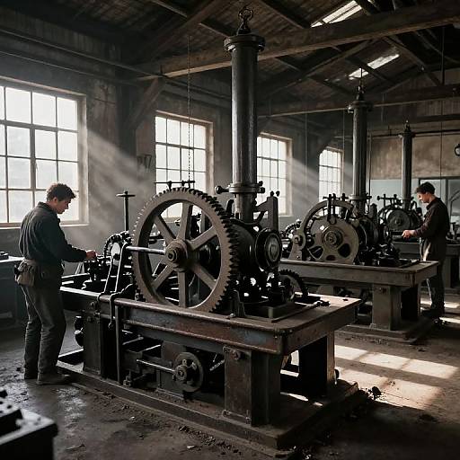 19th Century Industrial Factory Interior
