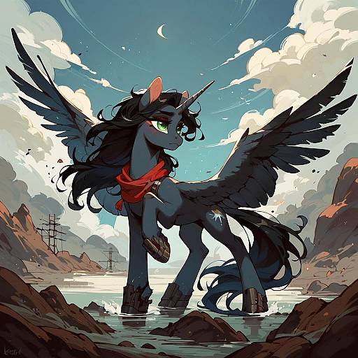 Post-Apocalyptic Female Alicorn Pony