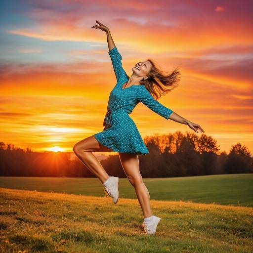 Gleeful Dance of a 1970s German Woman