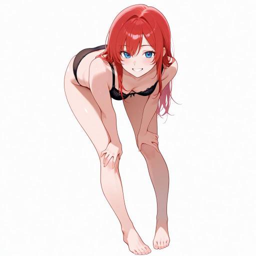 Sporty Girl with Red Hair and Smile Sporty Girl with Red Hair and Smile