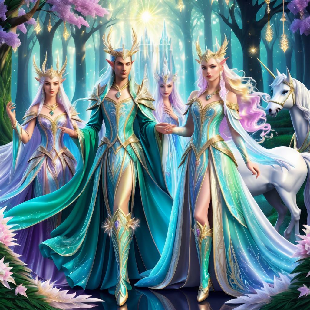 Elegant Elves and Unicorns in Harmony