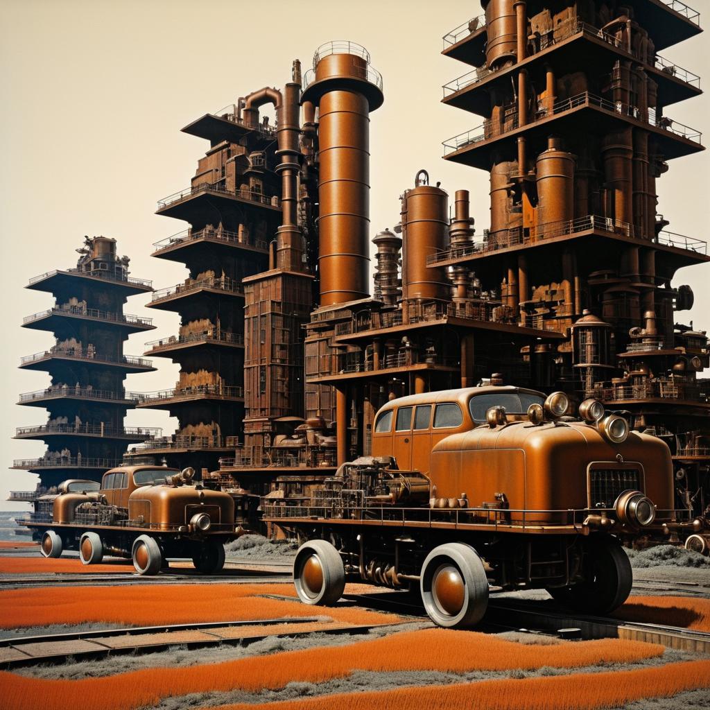 Surreal Collage of Industrial Wonders