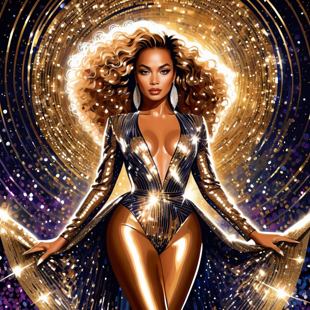 Beyoncé in Dazzling Fashion Elegance