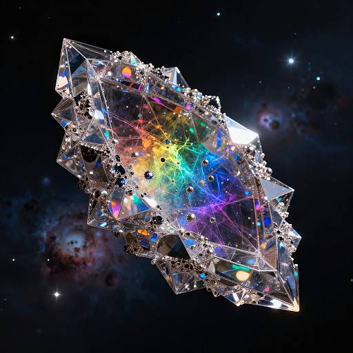 Crystalline Atmosphere Refracting Cosmic Colors