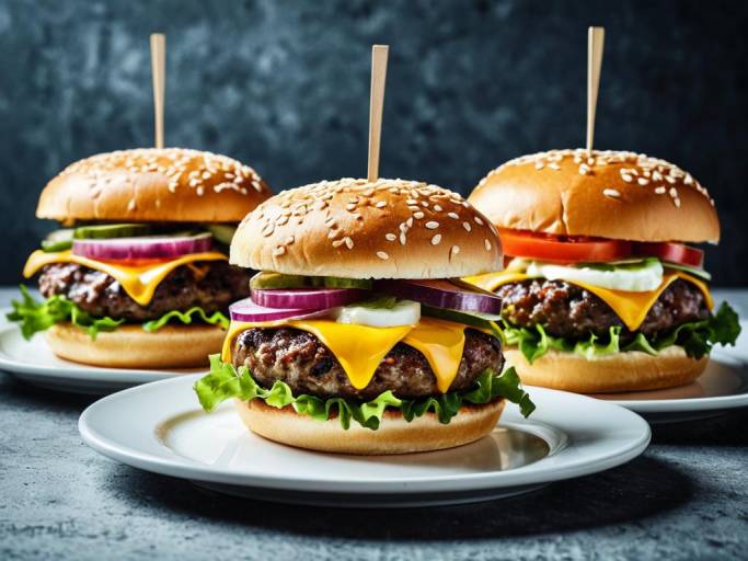 Mouthwatering Hamburger Wallpaper Display