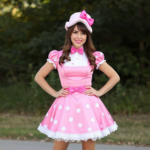 Woman in Miss Cookie Costume