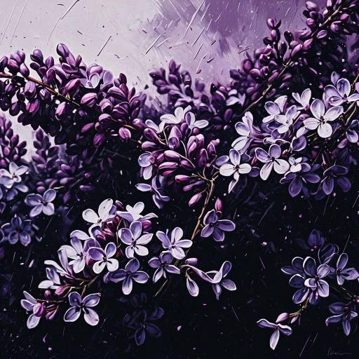 Intense Lilac Heartbreak Illustration