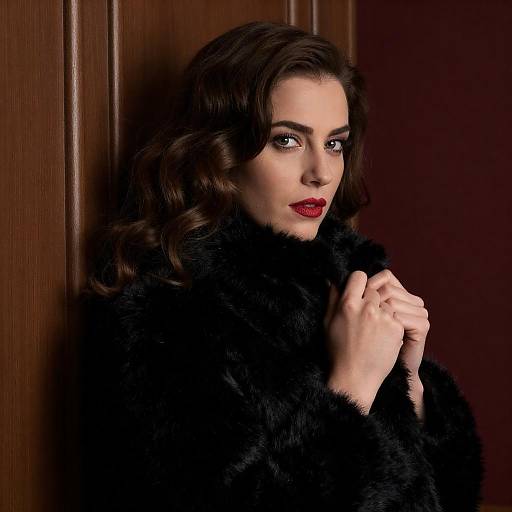Dramatic Portrait of a Stylish Woman