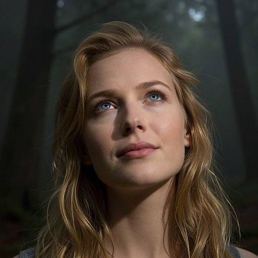 Ethereal Portrait of European Enigma